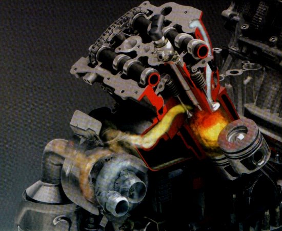A g�zok �tja turbo felt�lt�s sor�n
